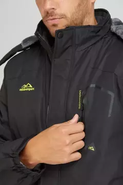 CAMPERA SNOW HOMBRE PIEL INT. CAP. DESM. NEGRO - tienda online
