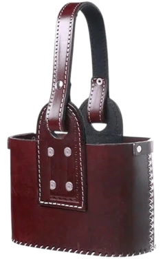 CANASTA MATERA OVALADA CUERO - comprar online