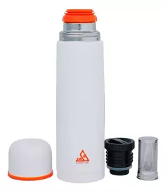 TERMO LHOTSE BASECAMP 1L WHITE/ORANGE C/FILTRO - comprar online