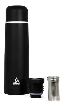 TERMO LHOTSE BASECAMP 1Lts BLACK/WHITE CON FILTRO - comprar online