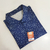 Camisa gola polo Estampada Azul - comprar online