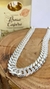 Corrente Elo Groumet Dupla 70Cm Prata 925 - comprar online