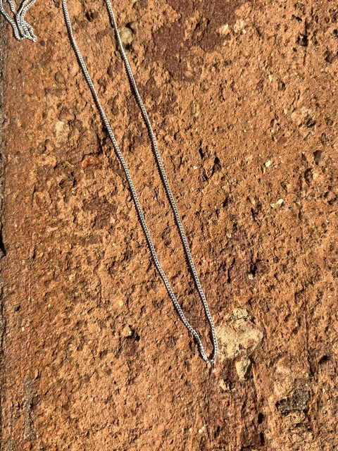 Corrente Groumet Fina 60cm Prata 925