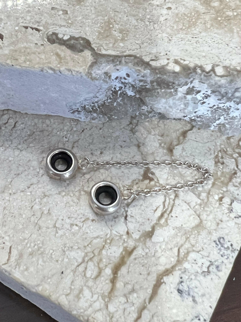 Berloque Trava De Silicone Prata 925