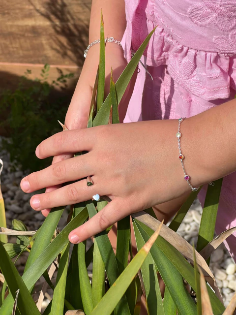 Anel Falange ou Infantil Regulável Liso Prata 925