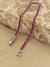 Pulseira Riviera Fina Colors Fecho Fixo 19cm Prata 925