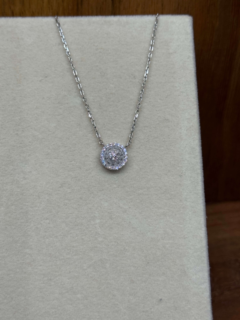 Colar Pizza 8mm 40/45cm Prata 925