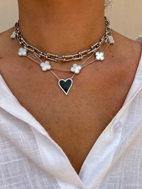 Corrente Elo Ferradura Prata 925