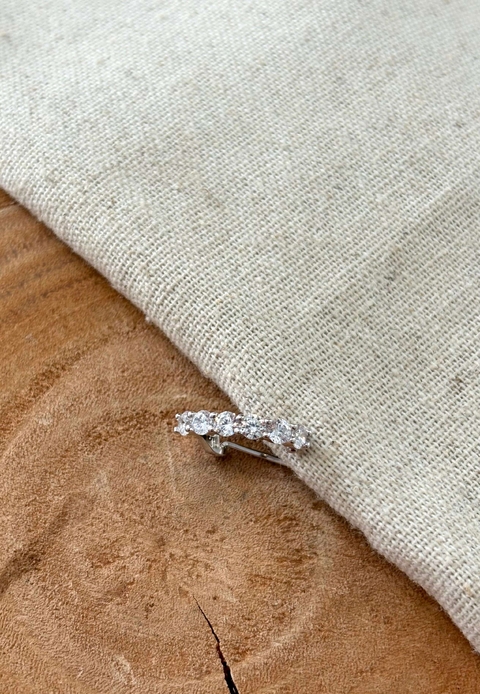 Piercing Fake Com Pressão Prata 925