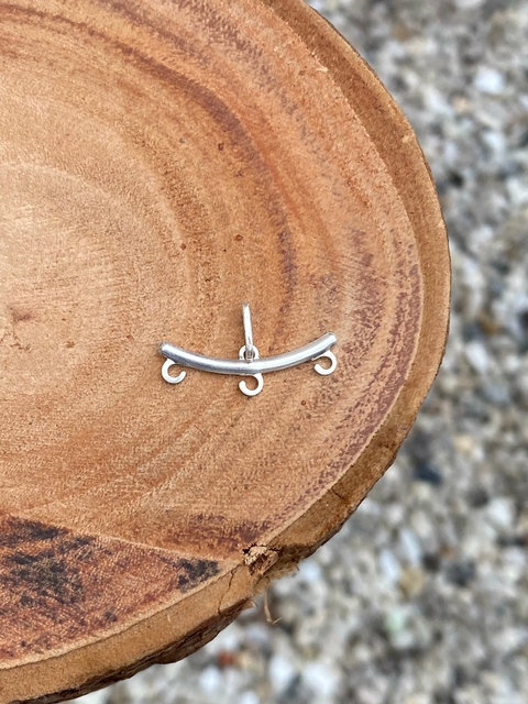 Pingente Canga Tres Lugares Prata 925