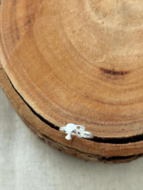 Anel Infantil Barbie Prata 925