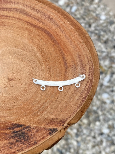 Pingente Canga Tres Lugares Maior Prata 925