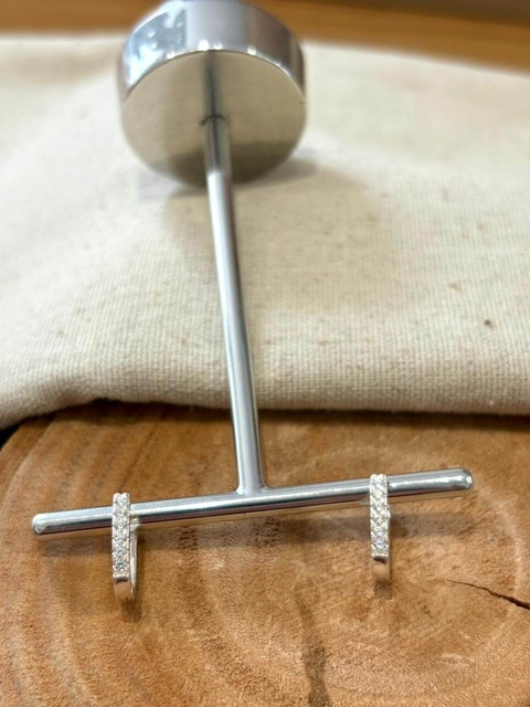 Argola U Um Fio Prata 925