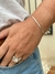 Pulseira Feminina Fita Fina Prata 925