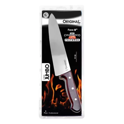 519818 - FACA ORIGINAL INOX JUMBO POLYWOOD 9" SL0511