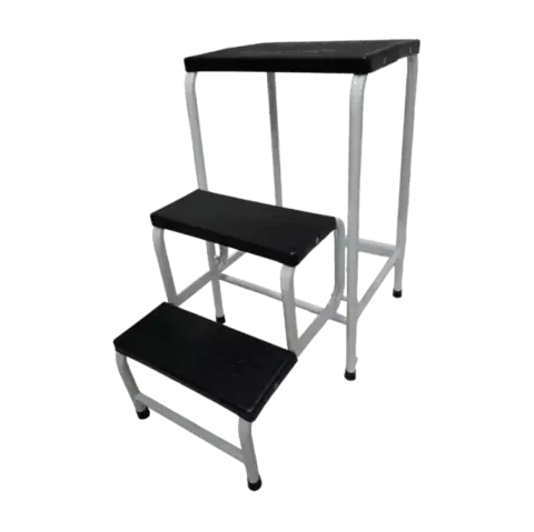 519668 - ESCADA/BANCO DE ACO TUBOMAX 3 DEGRAUS BRANCA