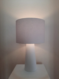 Abajur dupla iluminação em linho - comprar online