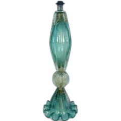 BASE DE CRISTAL NILO S/ CUPULA ESMERALDA COM OURO 24K