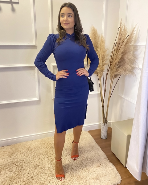 Vestido Livia - Azul petróleo