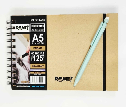 ROME CREATIVE A5 KRAFT - comprar online