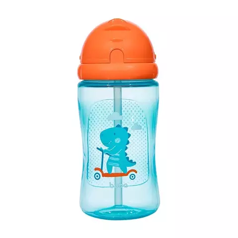 Garrafinha Buba com Canudo 400ml (12M+) Dino Azul
