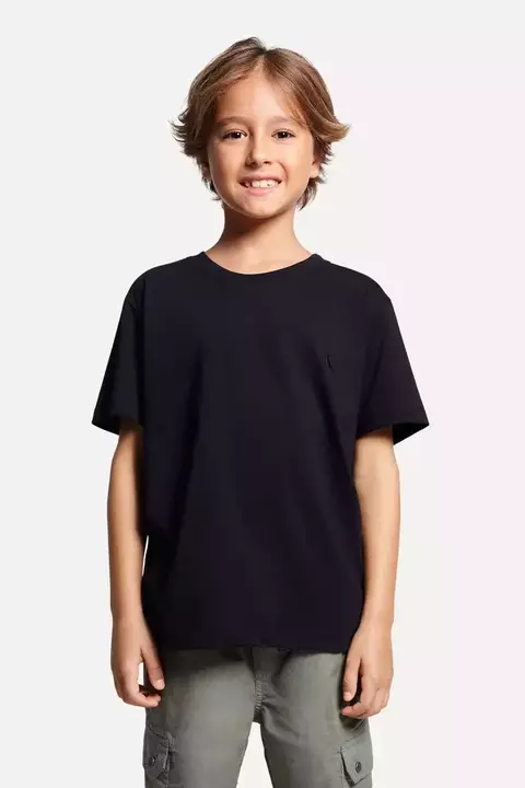 Camiseta Infantil Reserva Mini Básica Preto