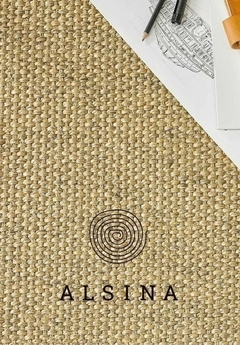 #376 CARPETA SISAL PANAMÁ NATURAL 1.90m x 1.50m CON TERMINACIÓN DOBLEZ