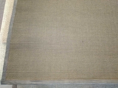 #320 CARPETA SISAL HABANO (pintado) 1.50m x 1.50m CON RIBETE DE CUERINA 3cm