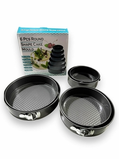 SET MOLDE TORTA X6 M-825 蛋糕盘套
