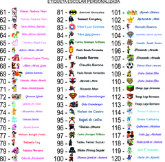 Etiqueta Escolar Personalizada - Lumicopy