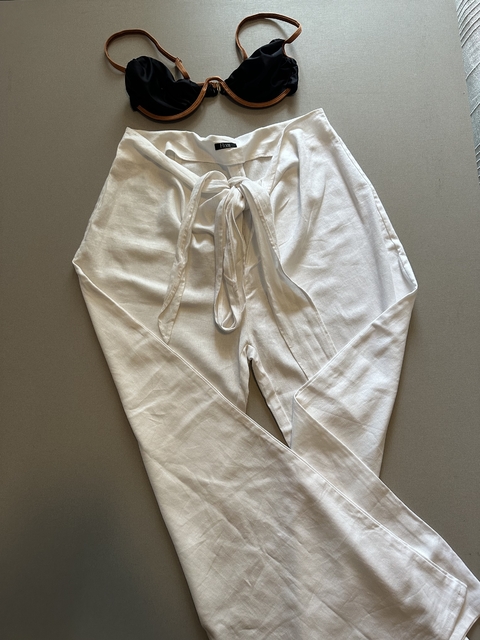 calça linho faixa
