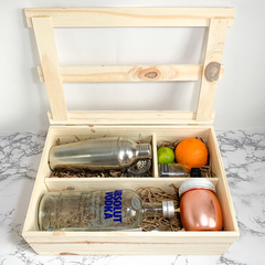 Moscow Mule com Vodka Absolut 1L | Caixa de Madeira G na internet