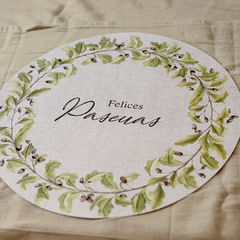 Plato de sitio papel PASCUAS - comprar online