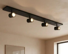 Base Listón 4l Spots Negro/Blanco Largo Un Metro