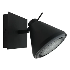 Aplique 1l Spot Ar111 Cono Negro Orientable Moderno - comprar online