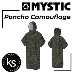 MYSTIC Poncho Camuflado / Black-White