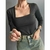 Remera M/L Cuadrado Clima Negra - comprar online