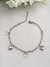 Pulseira Corações Aço Inox (18cm)+5 Extensor