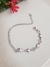 Pulseira Corações Banhada Ouro 18K e Ródio Branco (16cm)+5 Extensor na internet