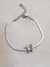 Pulseira Laminada com Borboleta (17,5cm)+5 Extensor