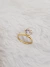 Anel Solitário Cristal Banhado Ouro 18K (N°16) - comprar online
