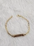 Pulseira Infantil Plaquinha Banhada Ouro 18K (13cm)