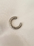 Brinco Piercing Fake Banhado Ródio Branco