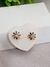Brinco Flor Banhada Ouro 18K e Ródio Branco com Zircônias Colorida na internet