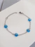 Pulseira Olho Grego Aço Inox (16cm)+5 Extensor