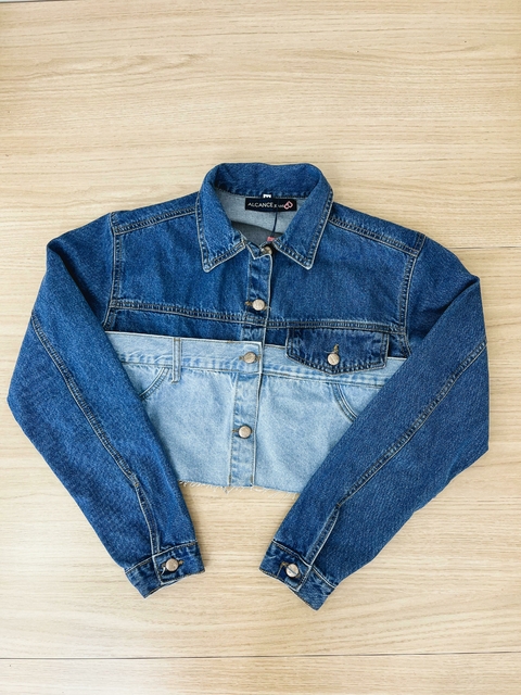 Jaqueta Jeans Curta Duo Denim