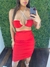 Conjunto Cropped e Saia Midi Vermelho - loja online