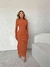 Vestido Manga Longa em Tricot Modal
