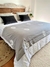 Pie de cama artesanal reversible Stripe - comprar online