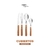 Cuchillo x12 Tramontina Dynamic Acero Mango Madera - comprar online